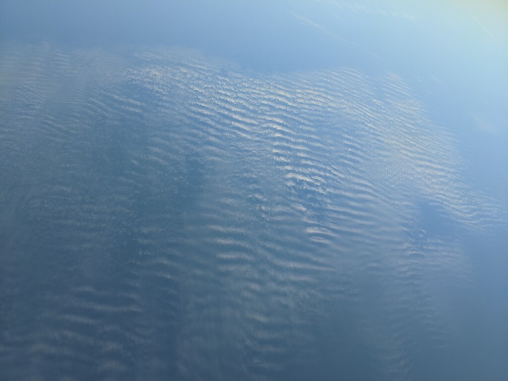 空　雲　飛行機　