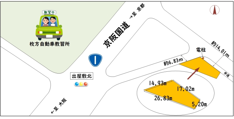 田口山　区画図